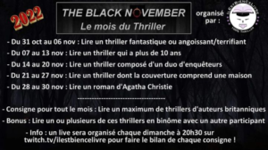 Consignes Black November 2022