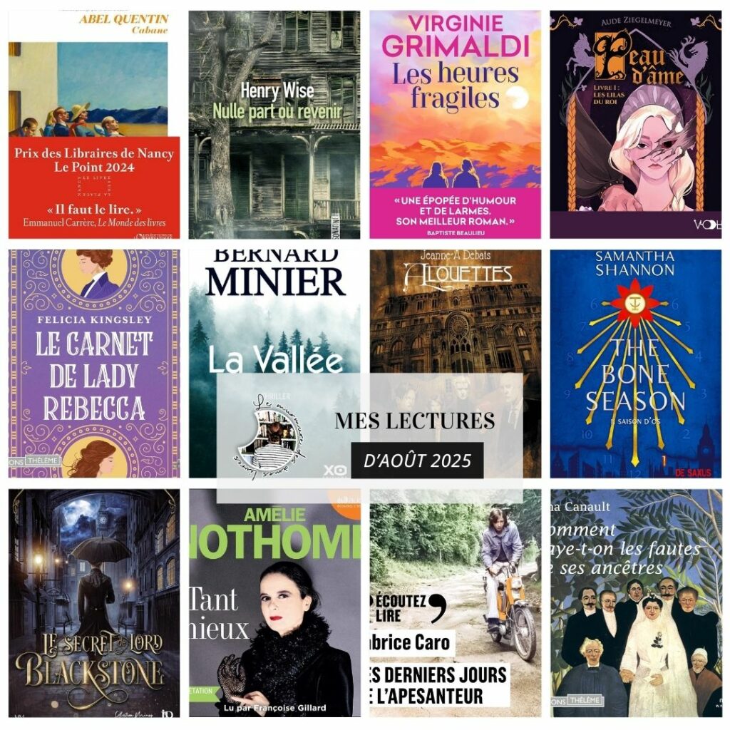 Mes lectures d’août 2025