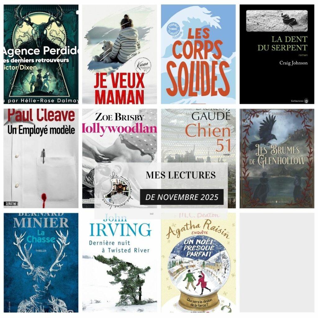 Mes lectures de novembre 2025